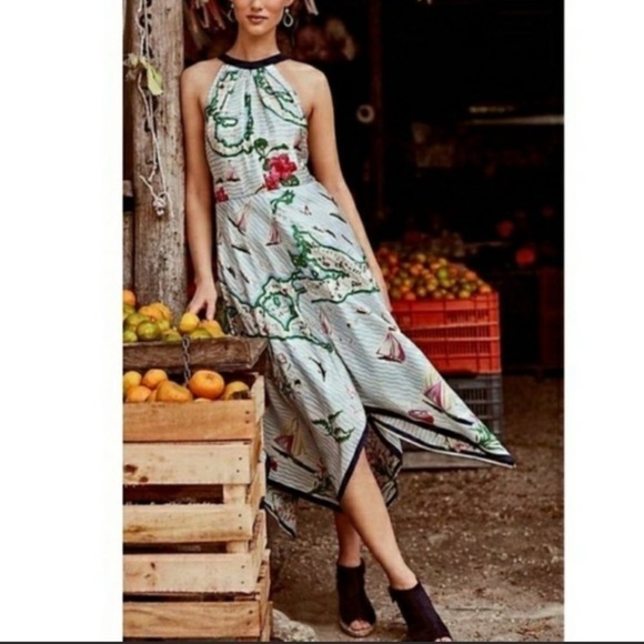 Anthropologie Eva Franco Cartographer map dress - Picture 1 of 9